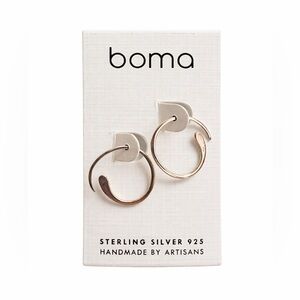 Boma Sterling Silver Hoop Earrings